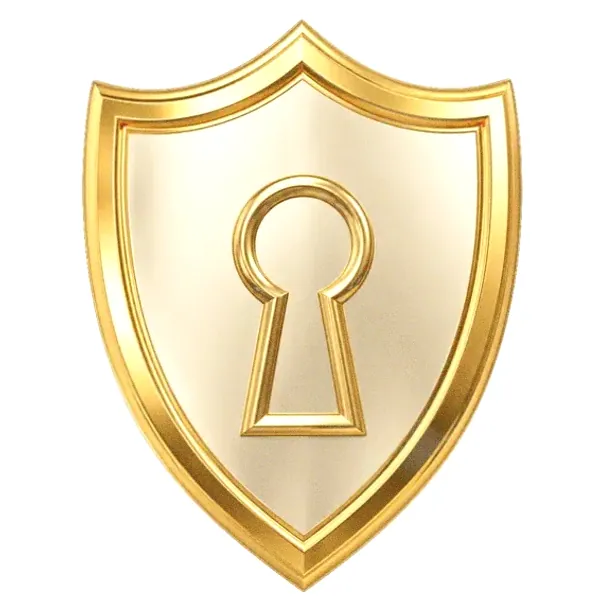 Shield with keyhole — Love