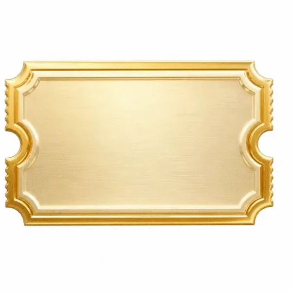 Blank ticket plaque — Love