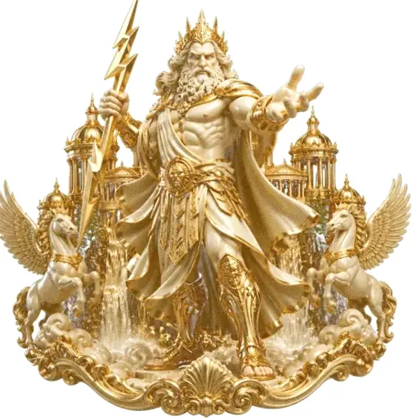Zeus with lightning — Love
