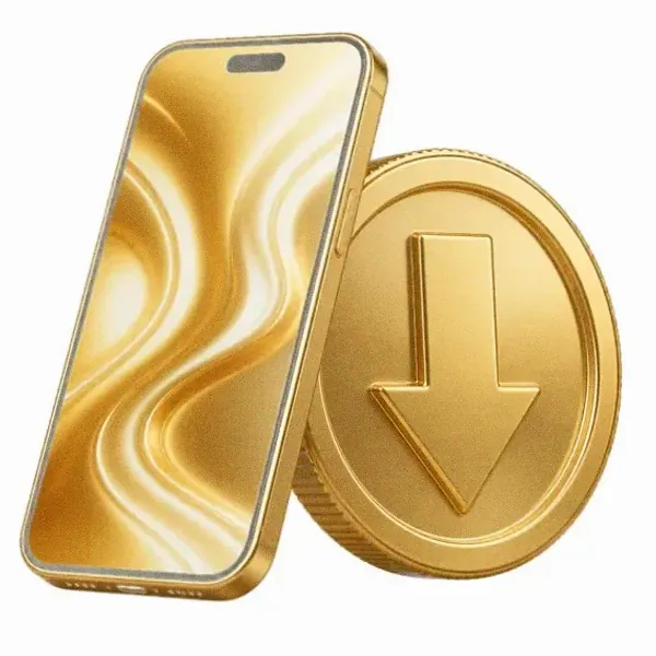 Smartphone and coin — Love