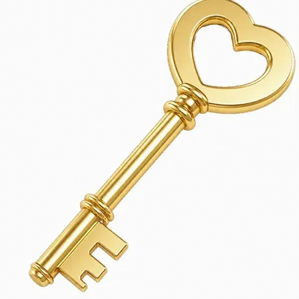 Ornate antique key — Love