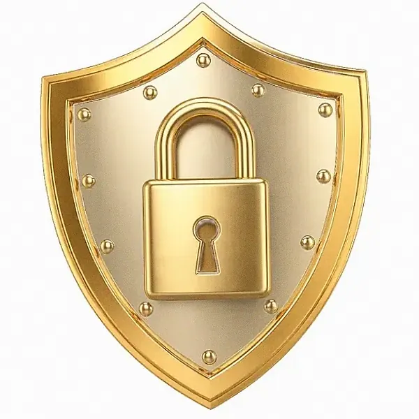 Shield with padlock — Love