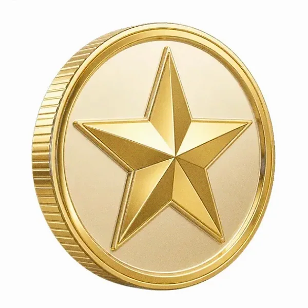 Star-emblem coin — Love