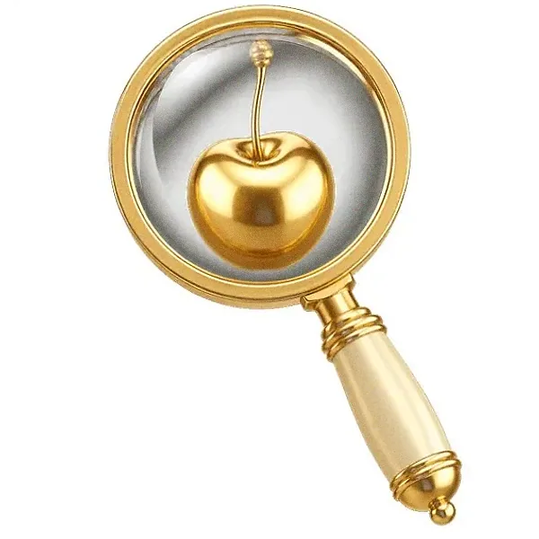 Cherry magnifying glass — Love