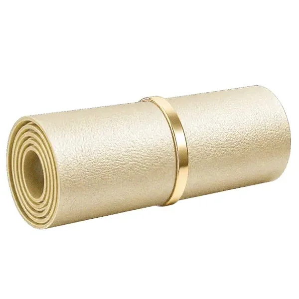 Rolled leather mat — Love