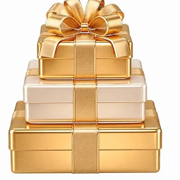 Stacked gift boxes — Love