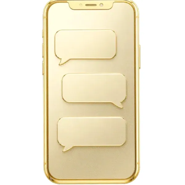 Smartphone with chat bubbles — Love