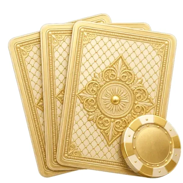 Playing cards and chip — Love