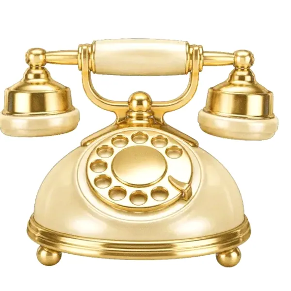 Vintage rotary telephone — Love